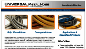 What Universalmetalhose.com website looked like in 2017 (6 years ago)