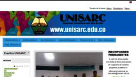 What Unisarc.edu.co website looked like in 2017 (6 years ago)