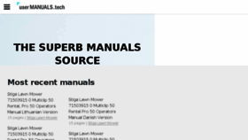 What Usermanuals.tech website looked like in 2017 (6 years ago)