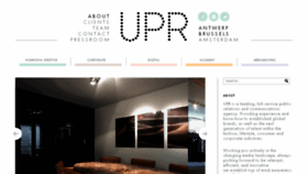 What Upr.be website looked like in 2017 (6 years ago)