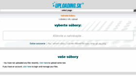 What Uploading.sk website looked like in 2017 (6 years ago)