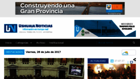 What Ushuaianoticias.com website looked like in 2017 (6 years ago)