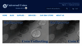 What Universalcoins.ca website looked like in 2017 (6 years ago)