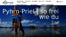 What Urlaubsregion-pyhrn-priel.at website looked like in 2017 (6 years ago)