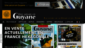 What Une-saison-en-guyane.com website looked like in 2017 (6 years ago)