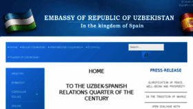 What Uzbekembassy.es website looked like in 2017 (6 years ago)