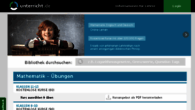 What Unterricht.de website looked like in 2017 (6 years ago)