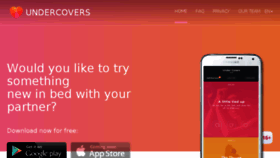 What Undercoversapp.com website looked like in 2017 (6 years ago)