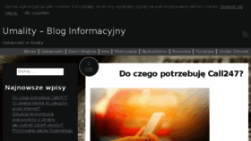 What Umality.pl website looked like in 2017 (6 years ago)