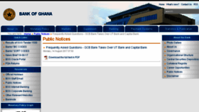 What Utbankghana.com website looked like in 2017 (6 years ago)