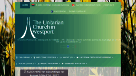 What Uuwestport.org website looked like in 2017 (6 years ago)
