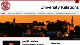 What Universityrelations.cornell.edu website looked like in 2017 (6 years ago)