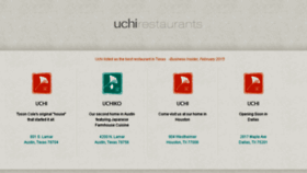 What Uchirestaurants.com website looked like in 2017 (6 years ago)