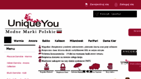 What Uniqueyou.pl website looked like in 2017 (6 years ago)