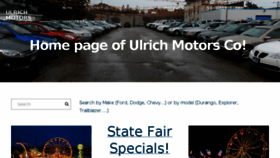 What Ulrichmotorsco.com website looked like in 2017 (6 years ago)