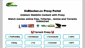 What Unblocker.cc website looked like in 2017 (6 years ago)