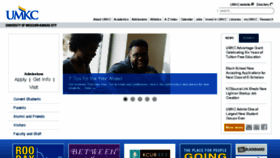 What Umkc.com website looked like in 2017 (6 years ago)