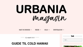 What Urbaniamagasin.no website looked like in 2017 (6 years ago)
