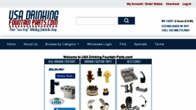 What Usadrinkingfountainparts.com website looked like in 2017 (6 years ago)