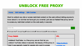 What Unblock-free-proxy.com website looked like in 2017 (6 years ago)