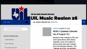 What Uilmusicregion26.com website looked like in 2017 (6 years ago)