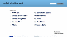 What Unblocksites.net website looked like in 2017 (6 years ago)