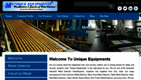 What Uniqueequipments.com website looked like in 2017 (6 years ago)