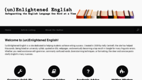 What Unenlightenedenglish.com website looked like in 2017 (6 years ago)