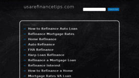 What Usarefinancetips.com website looked like in 2017 (6 years ago)