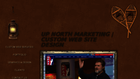 What Upnorthmarketing.com website looked like in 2017 (6 years ago)