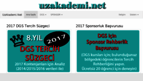 What Uzakademi.net website looked like in 2017 (6 years ago)