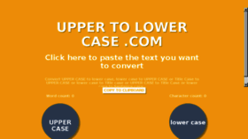 What Uppertolowercase.com website looked like in 2017 (6 years ago)