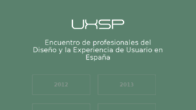 What Uxspain.com website looked like in 2017 (6 years ago)