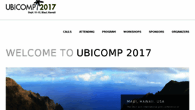What Ubicomp.org website looked like in 2017 (6 years ago)