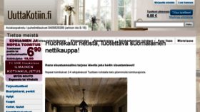 What Uuttakotiin.fi website looked like in 2017 (6 years ago)