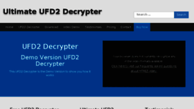 What Ufd2decrypter.com website looked like in 2017 (6 years ago)