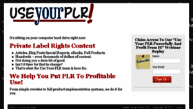 What Useyourplr.com website looked like in 2017 (6 years ago)