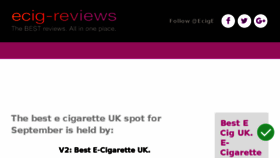 What Uk-ecig-reviews.co.uk website looked like in 2017 (6 years ago)