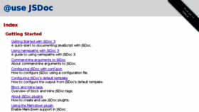 What Usejsdoc.org website looked like in 2017 (7 years ago)