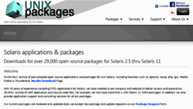 What Unixpackages.com website looked like in 2017 (6 years ago)