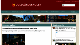 What Uglegaardsskolen.dk website looked like in 2017 (6 years ago)