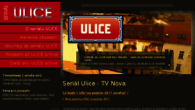 What Ulice-serial.cz website looked like in 2017 (6 years ago)