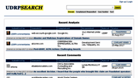 What Udrpsearch.com website looked like in 2017 (6 years ago)