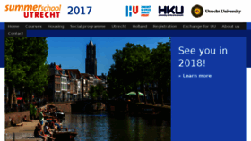 What Utrechtsummerschool.nl website looked like in 2017 (6 years ago)