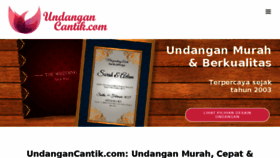 What Undangancantik.com website looked like in 2017 (6 years ago)