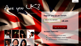 What Uk.am website looked like in 2017 (6 years ago)