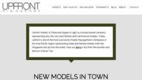 What Upfrontmodels.com website looked like in 2017 (6 years ago)