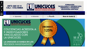 What Unicuces.edu.co website looked like in 2017 (6 years ago)