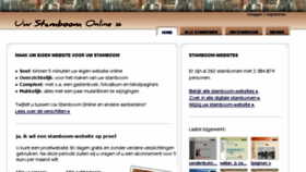 What Uwstamboomonline.nl website looked like in 2017 (6 years ago)