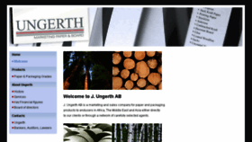 What Ungerth.se website looked like in 2017 (6 years ago)